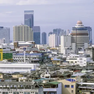Bangkok. Panorama centrum stolicy