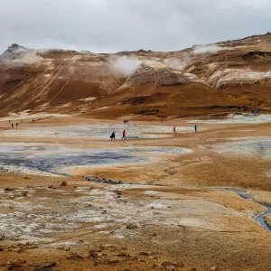 Islandia, Hverir - gejzery błotne
