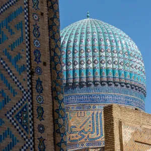Kopuły w Szah-i Zinda, Samarkanda, Uzbekistan