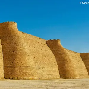Mury cytadeli Ark w Bucharze, Uzbekistan